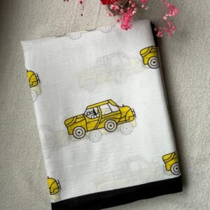 Taxiwali Mulmul Cotton Saree | BlushSarees.in |